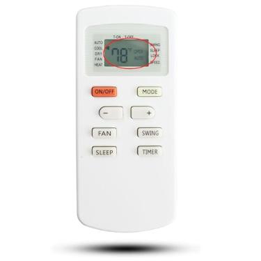 Imagem de Controle remoto de substituição compatível com Soleus Air GREE controle remoto de ar condicionado para modelo P-KY80-36 KY-80 SG-PAC-08E3 (visor em Fahrenheit)