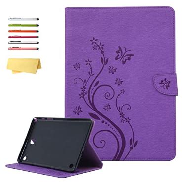 Imagem de UUcovers Capa para Samsung Galaxy Tab A 8.0 2015 modelo (SM-T350/T355/P350/P355) com bolsos para cartão [fecho magnético e despertar/hibernar automaticamente] Capa carteira inteligente de couro PU com