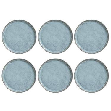 Imagem de Conjunto de Pratos Rasos 06 Peças Linhas Breeze Porto Brasil