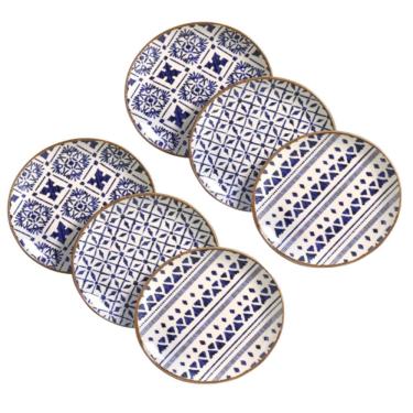 Imagem de Conjunto de Pratos de Sobremesa 06 Peças Coup Asteca Porto Brasil