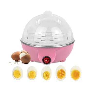 Imagem de Panela Eletrica Para Cozinhar Ovos 110 Volts Cozedor Eletrico Egg Cooker. Cozedor Elétrico Vapor Cozinha Multi Funções Ovos Egg Cooker (Cor Rosa)