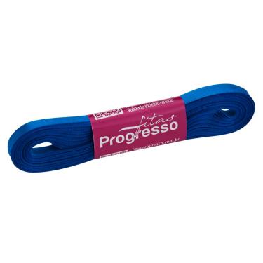 Imagem de  Fita de Cetim Progresso Face Simples, 10m, 7mm, Azul Royal - CF001.214