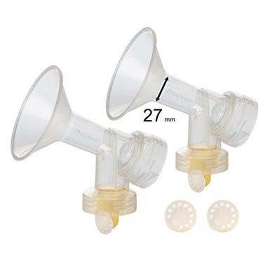 Imagem de Maymom Acessórios para bomba de leite para bomba Medela em bombas estilosas, protetores de seios grandes mm (27 mm (grande))