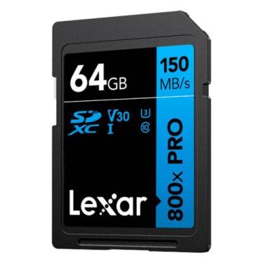 Imagem de Cartão De Memória 64gb 150mb/s Lexar Sdxc 4k Alta Performance 800x