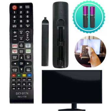 Imagem de Controle Remoto Para Tv Samsung Smart Hub + 2 Pilhas - AL