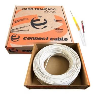 Imagem de Cabo Coaxial 4Mm Bipolar 100M Cftv-Connect Cable-P/Câmeras - Amorim Sh