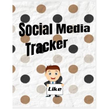 Imagem de SOCIAL MEDIA TRACKER: Size: 8,5″X11″ 200 FACEBOOK, INSTAGRAM, TWITTER & YOUTUBE Pages Date Time Post Views Likes Repost. You Can Use This Tracker for Personal Purposes or Professional