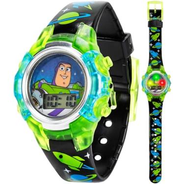 Imagem de Relógio infantil Disney Toy Story TYM4031 com mostrador digital quartzo preto, Preto, Relógio de quartzo