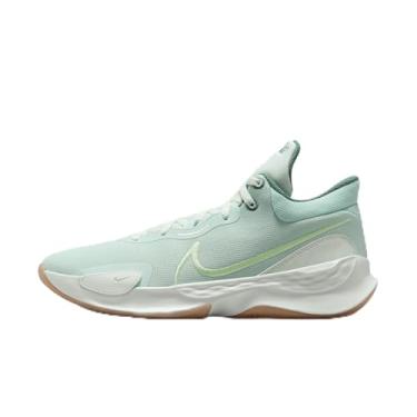 Imagem de Nike Tênis de basquete Elevate 3 (DD9304-301, pouco verde/gelo jade/vermelho metálico) tamanho 42