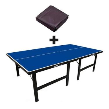 Imagem de MESA DE PING PONG MDP 18mm 1002 KLOPF + Capa Para Mesa Aberta/Montada 