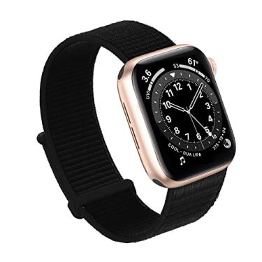 Imagem de Bifeiyo Pulseiras femininas e masculinas de 46 mm, 45 mm, 44 mm, 42 mm, 41 mm, 40 mm e 38 mm, para iWatch séries 10, 9, 8, 7, 6, 5, 4, 3, 2 e 1 e SE Ultra(44/45/46/49/S3-42 mm, preta)