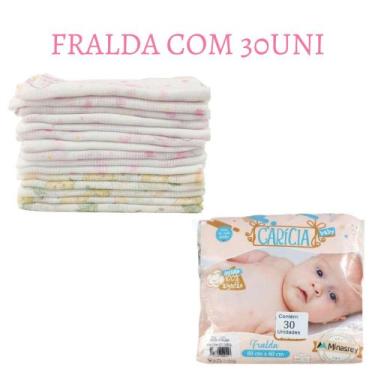 Imagem de Fralda de Pano De Bebê 100% Algodão - 30 Unidades Menina - LET BABY BO