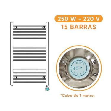 Imagem de Toalheiro Elétrico Digital Avonflow Cromado - 250W / 220 V