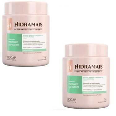 Imagem de kit 2 Creme desodorante Hidramais massagem Esfoliante 1 Kg