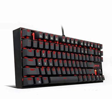 Imagem de Redragon Teclado Mecânico Gamer Kumara ABNT2 LED Vermelho Single Color Switch Outemu Blue, UNICO, K552-2 PT-Blue