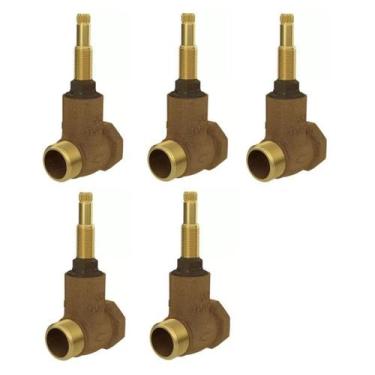 Imagem de Kit5pcs-base Registro De Pressão 3/4 4416.202 Deca