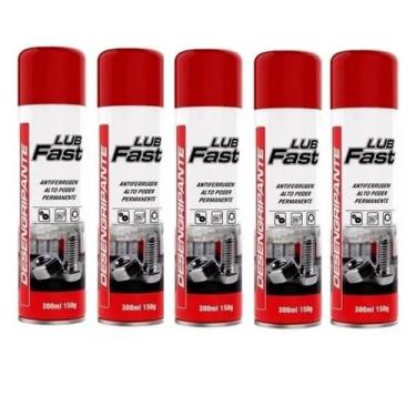 Imagem de Kit 5 Lubrificantes Antiferrugem Desengripante Lub Uso Geral - Aerofle