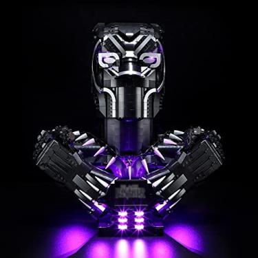Imagem de Vaodest LED Light for Lego Marvel Black Panther 76215 Set,Design and Configuration Compatible with Model 76215(LED Light Only, Not Building Block Kit)