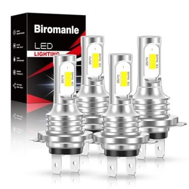 Imagem de Biromanle Compatível com Ram ProMaster 1500 2500 3500 (2014-2022) feixe Hi/Lo; 300% de brilho 8000LM 6000k luz branca, lâmpadas de neblina H7, lâmpadas de interior (pacote com 4)