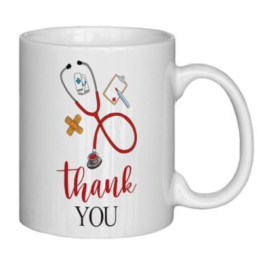 Imagem de NATSUNO Cute Nurse Appreciation Gift - Caneca de café de agradecimento médico para médico, enfermeira preceptor - 325 ml