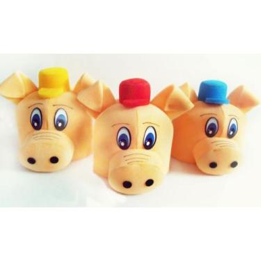 Imagem de Chapéu de espuma personagem Três porquinhos - ISOPORLÂNDIA