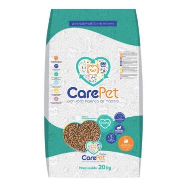 Imagem de Granulado De Madeira Para Gatos 20Kg - Carepet