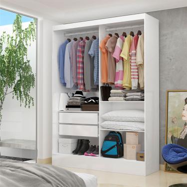 Imagem de Closet Casal Dubai 2 Gavetas Carioca Móveis - Branco