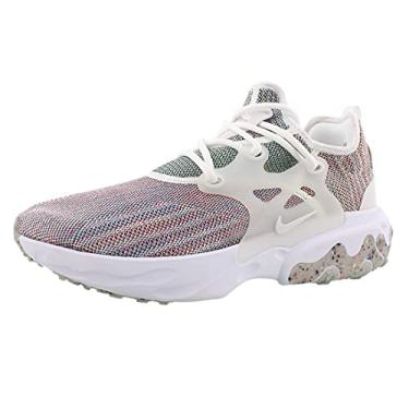Imagem de Nike Tênis masculino React Presto Flyknit Multi, Branco/Marrom-claro - branco, 11