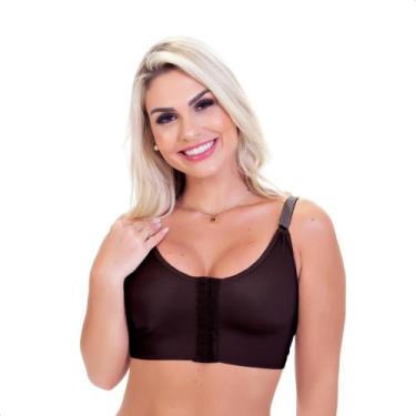 Imagem de Sutiã Mamoplastia de Alça Ajustável Pós Cirúrgico - Sophia Maria, Pret