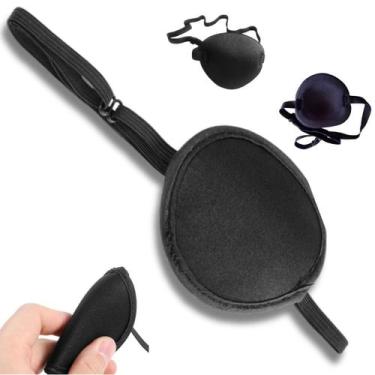 Imagem de 02 Oclusor Tampão Estrabismo Ambliopia Tapa Olho Elástico Pirata Óculo