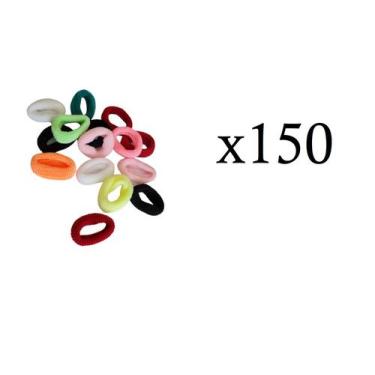 Imagem de Pacote de Elástico Rabicó Xuxinha Coloridos Para Cabelo 150un - lynx p