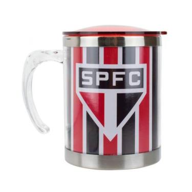 Imagem de Caneca Térmica Com Tampa 450ml São Paulo SPFC - mileno
