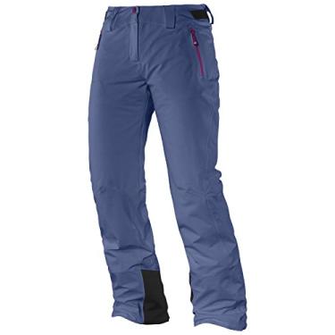 Imagem de Salomon Calça Iceglory Feminina, Azul Abyss, Média/Regular