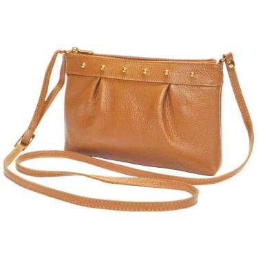 Imagem de Bolsa Transversal Feminina Pequena Couro Legítimo Macio Mole - Madamix