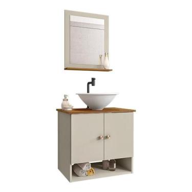 Imagem de Gabinete Banheiro Deli Lume Bco Torneira Valv Click Black - Loja DoceL