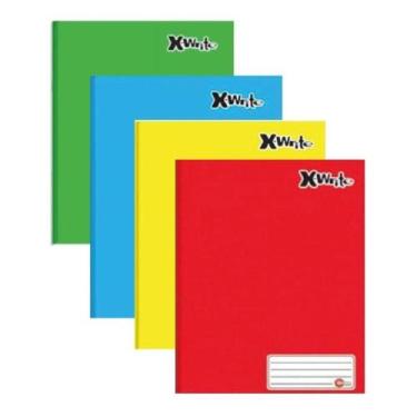 Imagem de Kit 10 Caderno Brochura Capa Dura Grande 48 Folhas X-Write - CREDEAL