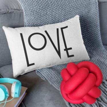 Imagem de kit Almofadas Baguete Cheia Decorativa+ Almofada De Nozinho Love Home 