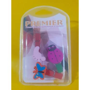 Imagem de Mini pregador de madeira decorativo 3 unid. Modelos variados - Premier