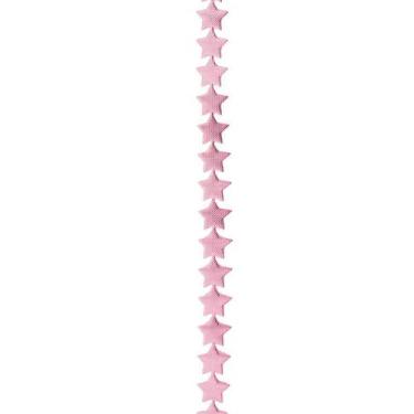 Imagem de Fio Decorativo Estrela  Rosa - 1,2 cm x 5 m - 1 unidade - Cromus - Riz
