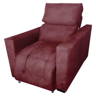 Imagem de Poltrona Do Papai Retrátil e Reclinável Madri- Bordo - Moveis Águias