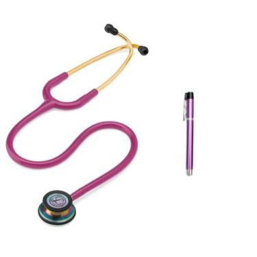 Imagem de Kit Estetoscópio Littmann Classic lll + Lanterna Clínica - Cores Varia