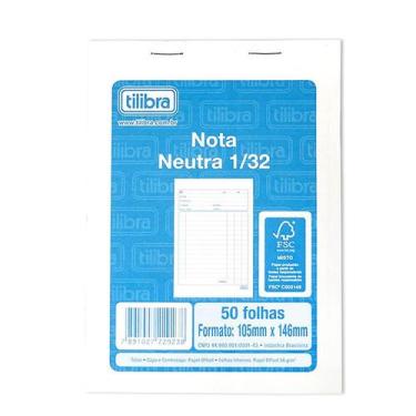 Imagem de Bloco Nota Neutra Pequeno 1 Via Tilibra