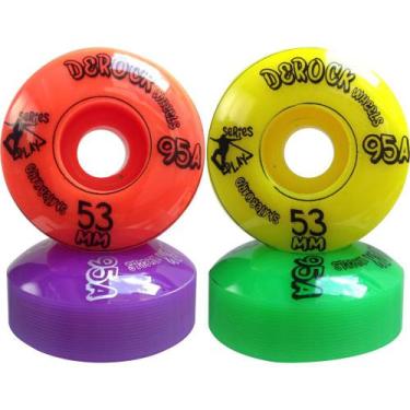 Imagem de Roda De Skate Derock 53mm 95A Series Play, Play 53mm color laranja