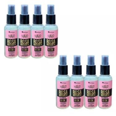 Imagem de FINALIZADOR LEAVE IN ROSA MOSQUETA  10 EM 1 120ml  NATUFLORES Kit 8und