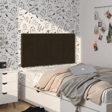 Imagem de Cabeceira Isis Clean Pendente Dobrável Cama Box Solteiro 0,90 cm Marro