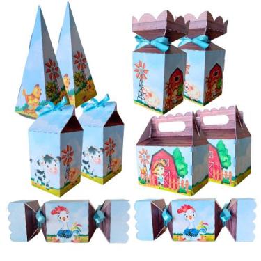 Imagem de Kit Lembrancinhas Decorativas Fazendinha Para Festas Aniversários e Co