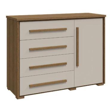 Imagem de Cômoda Grande com Sapateira e 4 Gavetas Angra Rimo - Móveis Rimo, Jequ