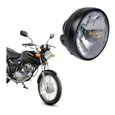 Imagem de Farol Completo Honda Cg Titan 150 04 Bloco Ótico-Carcaça-Aro - Turbox 