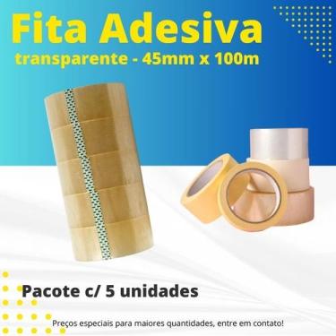 Imagem de Fita Adesiva Transparente - 45mmx100m - FITASSB
