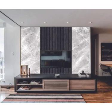 Imagem de Papel de Parede  Marmore e Ripado Tedencia  (folha med. 90x300 cm) - D